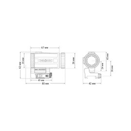 Магнифер Holosun HM3XT Micro 3x с откидным креплением на Weaver/Picatinny (HM3XT), изображение 6
