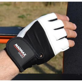 Перчатки для фитнеса MadMax MFG-444 Fitness White XXL (MFG-444-White_XXL), Размер: XXL, Цвет: Белый, изображение 2