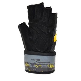Перчатки для фитнеса MadMax MFG-880 Signature Black/Grey/Yellow XXL (MFG-880_XXL), Размер: XXL, изображение 3