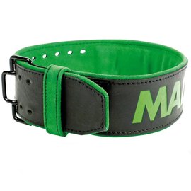 Пояс для тяжелой атлетики MadMax MFB-302 Quick Release Belt кожаный Black/Green XL (MFB-302_XL), Размер: XL
