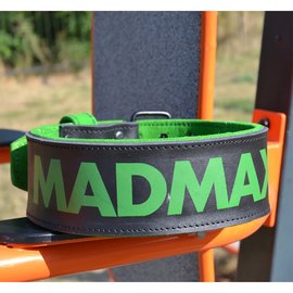 Пояс для тяжелой атлетики MadMax MFB-302 Quick Release Belt кожаный Black/Green XXL (MFB-302_XXL), Размер: XXL, изображение 2