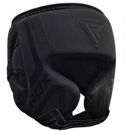 Боксерский шлем RDX T15 Noir Cheek Protector Matte Black L (3377_403011), Размер: L
