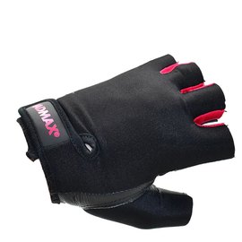 Перчатки для фитнеса MadMax MFG-251 Rainbow Rubine Red L (MFG-251-RED_L), Размер: L, Цвет: Чёрный/Красный, изображение 2