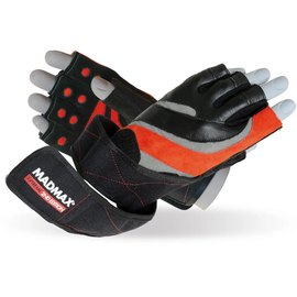 Перчатки для фитнеса MadMax MFG-568 Extreme 2nd edition Black/Red S (MFG-568_S), Размер: S, Цвет: Чёрный/Красный