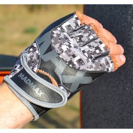 Перчатки для фитнеса MadMax MFG-831 Mti 83.1 Grey/Digital Camo S (MFG-831_S), Размер: S, изображение 2