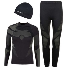 Комплект детского термобелья Brubeck DRY Junior KP10220 black/graphite 140/146 (KP10220-140/146), Рост: 140-146 см