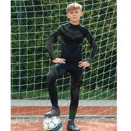 Комплект детского термобелья Brubeck DRY Junior KP10220 black/graphite 152/158 (KP10220-152/158), Рост: 152-158 см, изображение 3