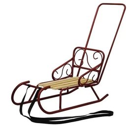 Санки Snower Морозко бордовые (4820211100469BORDO), Цвет: Бордовый