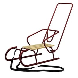 Санки Snower Снежок бордовые (4820211100476BORDO), Цвет: Бордовый, изображение 2