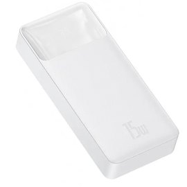 Повербанк Baseus Bipow Digital Display 20000 mAh 15W White (PPDML-J02), Цвет : Белый, изображение 4