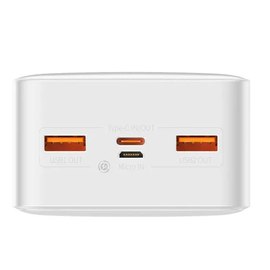 Повербанк Baseus Bipow Digital Display 30000 mAh 20W White (PPDML-N02), изображение 3
