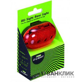 Мигалка CG-404R1 с батарейками, черная, 5 диодов, 4 режима 12484