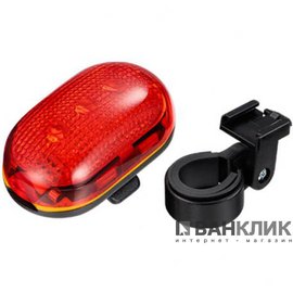 Мигалка CG-404R3 с батарейками, черная, 3 диода, 4 режима 13889