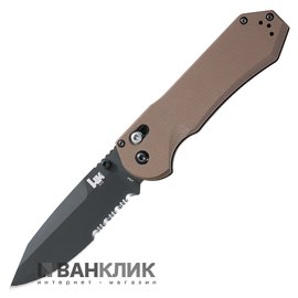 Нож Benchmade HK Axis, полусеррейтор, песочн. рукоять (14715SBK)