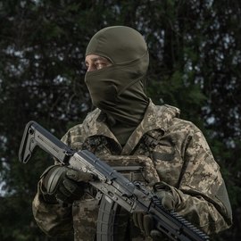 Балаклава-ниндзя M-TAC Polartec потоотводящая army olive M (40411062), Цвет : Olive, Размер: M, изображение 6