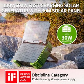 Портативная электростанция Browey Solar Panel 22w PN-600 EU Version 600W green (000009151), изображение 3