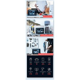 Портативная электростанция XO PSA Energy storage power 192000mAh 700W Black (000009150), изображение 5