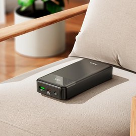 Повербанк HOCO Cool figure J102A 20000 mAh 20W Black (6931474783622), Ёмкость: 20 000 mAh, Цвет : Чёрный, изображение 2