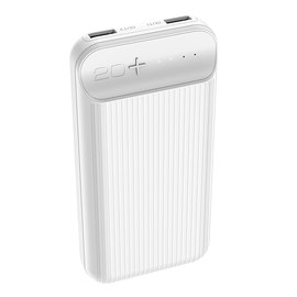 Повербанк HOCO New Joy J52A 20000 mAh White (000005527), Цвет : Белый, изображение 2