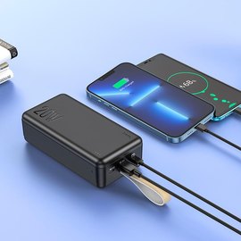 Повербанк HOCO Tacker J87B 30000 mah 20W Black (000009894), Ємність: 30 000 mAh, Колір: Чорний, зображення 4