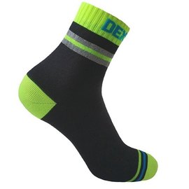 Носки водонепроницаемые Dexshell Pro visibility Cycling 43-46 зеленая полоска (DS648HVYL)