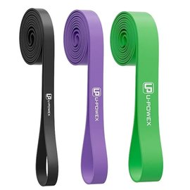 Резиновые петли для тренировок U-Powex Power Band набор 3 шт (9-57 кг) Black/Purple/Green (UP_1073_3in_B/P/G)