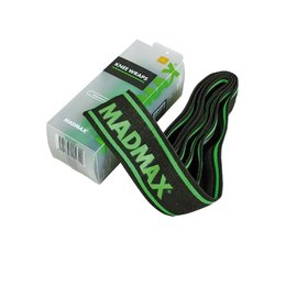 Бинты на колени MadMax MFA-299 Non slide & slip knee wraps 2.0m Black/Green (MFA-299-U), изображение 2