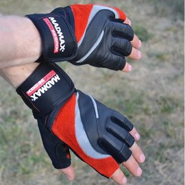 Перчатки для фитнеса MadMax MFG-568 Extreme 2nd edition Black/Red M (MFG-568_M), Размер: M, Цвет: Чёрный/Красный, изображение 3