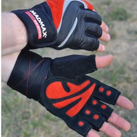 Перчатки для фитнеса MadMax MFG-568 Extreme 2nd edition Black/Red M (MFG-568_M), Размер: M, Цвет: Чёрный/Красный, изображение 4