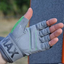 Перчатки для фитнеса MadMax MFG-860 Wild Grey/Green M (MFG-860_M), Размер: M, изображение 4