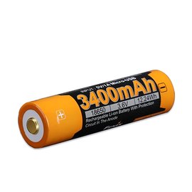 Аккумулятор 18650 Fenix 3400 mAh micro usb зарядка (ARB-L18-3400U), изображение 2