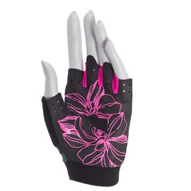 Перчатки для фитнеса MadMax MFG-770 Flower Power Gloves Black/Pink S (MFG-770_S), Размер: S, изображение 3
