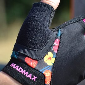 Перчатки для фитнеса MadMax MFG-770 Flower Power Gloves Black/Pink S (MFG-770_S), Размер: S, изображение 5