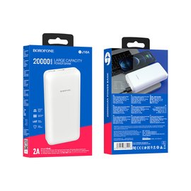 Повербанк Borofone Cube 20000 mAh White BJ16A (6974443381016), Цвет : Белый, изображение 5