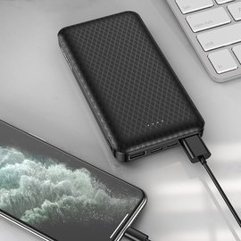 Повербанк Borofone Minimalist 10000 mAh Black BJ3 (6931474736840), Цвет : Чёрный, изображение 4