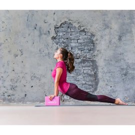 Блок для йоги PowerPlay 4006 Yoga Brick Розовый (PP_4006_Pink_Yoga_Brick), Цвет : Розовый, изображение 2
