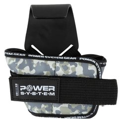 Крюки для тяги на запястья Power System PS-3370 Bl/Grey L (PS_3370_Black/Grey L), Размер: L, Цвет: Camo Black/Grey, изображение 4