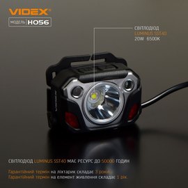 Налобный фонарь Videx VLF-H056 (23845), изображение 4