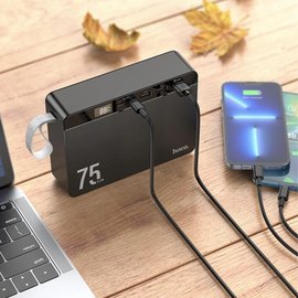 Повербанк HOCO Overlord fully compatible J94 75000 mAh 20W Black (000009155), изображение 4