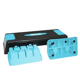 Степ-платформа PowerPlay 4329 3 уровня 12-17-22 см Profi Step Черно-голубая (PP_4329_(3)_Black/Blue), изображение 3