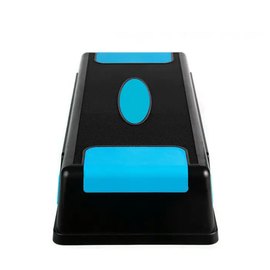 Степ-платформа PowerPlay 4329 3 уровня 12-17-22 см Profi Step Черно-голубая (PP_4329_(3)_Black/Blue), изображение 4