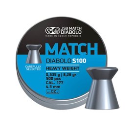 Свинцовые пули JSB Match Diabolo S100 heavy 4.50 мм, 0.535 г 500 шт (000025-500)