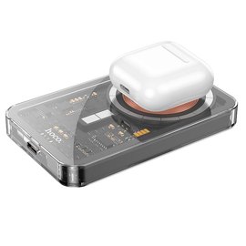 Повербанк HOCO Ice Crystal magnetic fast charging Q14 5000 mAh Black (000010081), Цвет : Чёрный, изображение 2