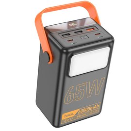 Повербанк HOCO Powerful J110A 60000 mAh 65W Black (000010064), Колір: Чорний/Помаранчевий, Потужність: 65 Вт, зображення 3