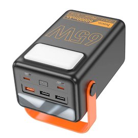 Повербанк HOCO Powerful J110A 60000 mAh 65W Black (000010064), Колір: Чорний/Помаранчевий, Потужність: 65 Вт, зображення 4