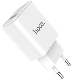 Зарядний пристрій Hoco Victoria C61A 1USB, 2,1A White (000001960)