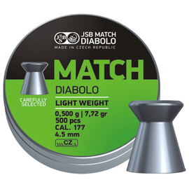 Свинцовые пули JSB Match Diabolo light 4.51 мм, 0.475 г 500 шт (000006-500)