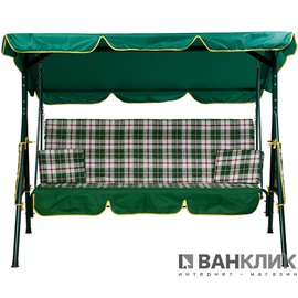 Садовая качель Vitan Дача (зеленая клетка) 8030