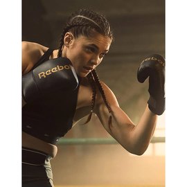 Снарядні рукавички Reebok Boxing Mitts чорний/золото OSFM (RSCB-11130GD), зображення 4