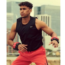 Утяжелители на щиколотки/запястья Reebok Premium Ankle черный/красный 1 кг (RAWT-11311), изображение 6